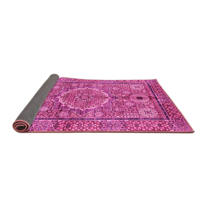 Sideview of Abstract Pink Modern Rug, abs4004pnk