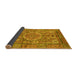 Sideview of Abstract Yellow Modern Rug, abs4004yw