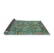 Sideview of Abstract Light Blue Modern Rug, abs4004lblu