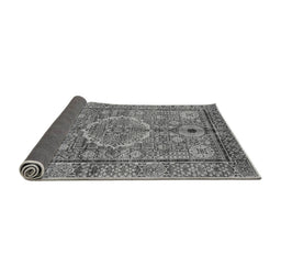 Sideview of Abstract Gray Modern Rug, abs4004gry