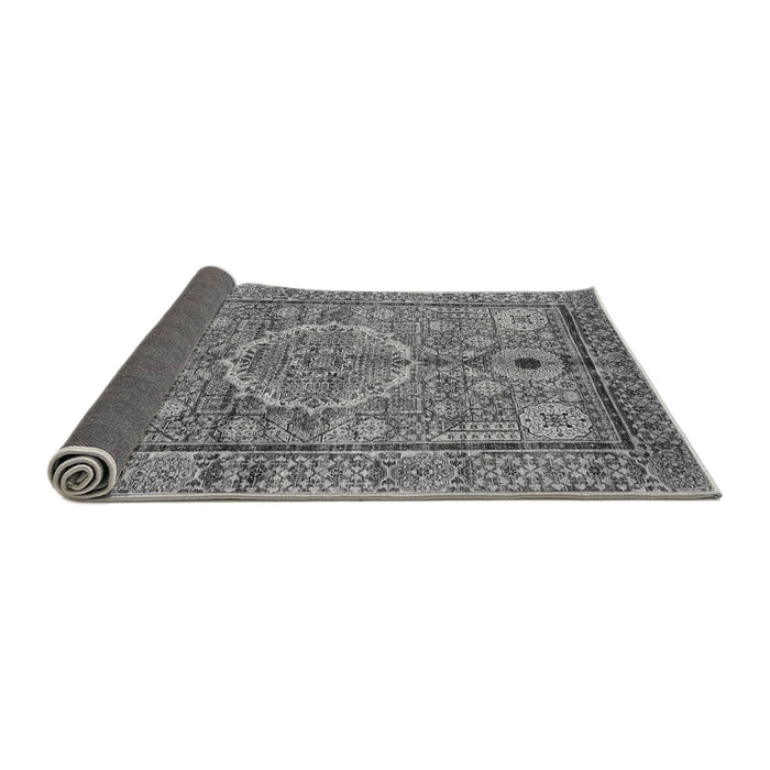 Sideview of Abstract Gray Modern Rug, abs4004gry