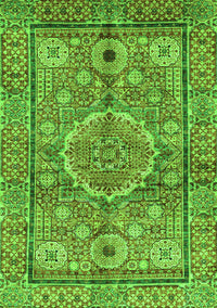 Abstract Green Modern Rug, abs4004grn