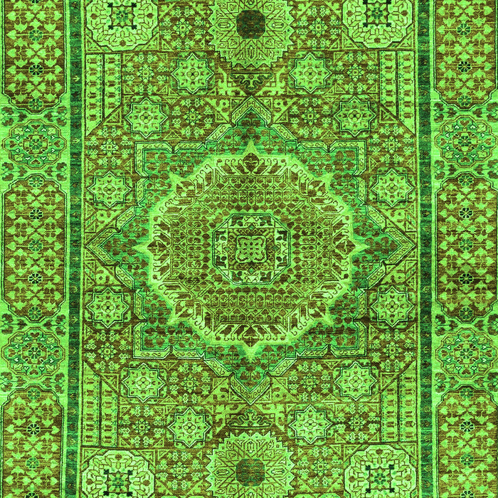 Machine Washable Abstract Green Modern Area Rugs, wshabs4004grn