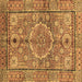 Square Abstract Brown Modern Rug, abs4004brn