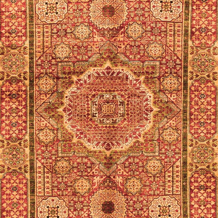 Machine Washable Abstract Orange Modern Area Rugs, wshabs4004org