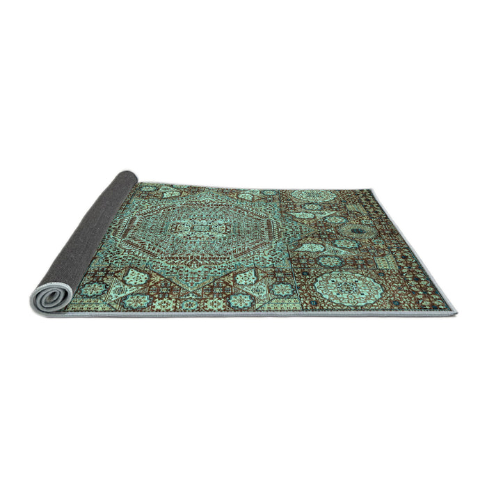 Sideview of Abstract Light Blue Modern Rug, abs4005lblu