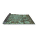 Sideview of Abstract Light Blue Modern Rug, abs4005lblu