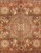 Abstract Orange Modern Rug, abs4005