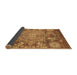 Sideview of Abstract Brown Modern Rug, abs4005brn