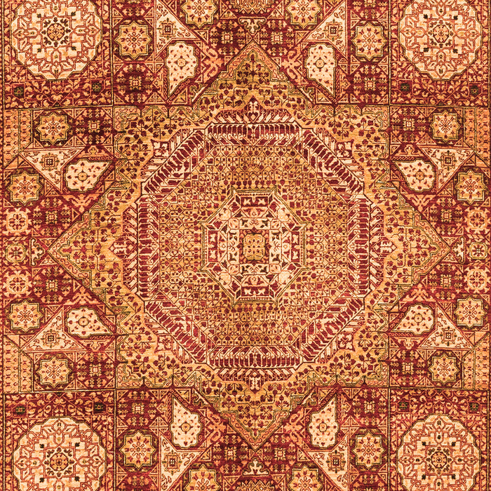 Machine Washable Abstract Orange Modern Area Rugs, wshabs4005org