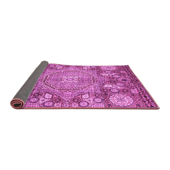 Sideview of Abstract Purple Modern Rug, abs4005pur