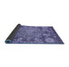 Sideview of Abstract Blue Modern Rug, abs4005blu