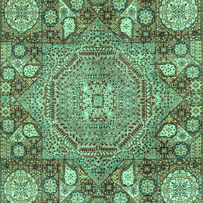 Machine Washable Abstract Turquoise Modern Area Rugs, wshabs4005turq