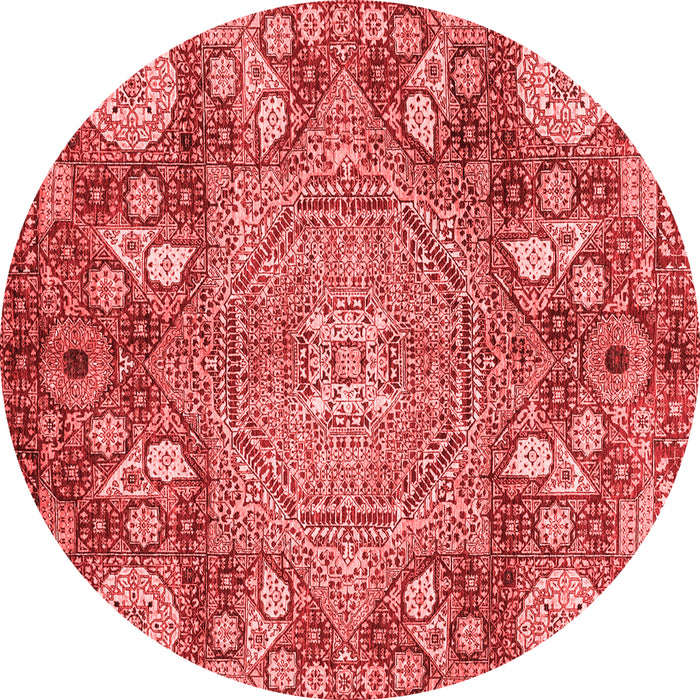 Machine Washable Abstract Red Modern Rug, wshabs4005red