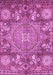 Machine Washable Abstract Purple Modern Area Rugs, wshabs4005pur