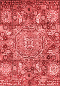 Abstract Red Modern Rug, abs4005red