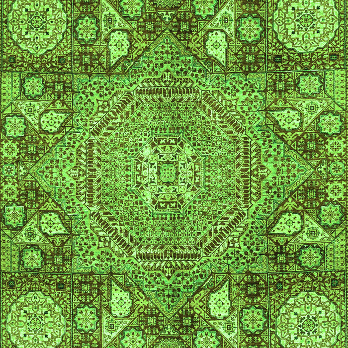 Machine Washable Abstract Green Modern Area Rugs, wshabs4005grn