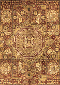 Abstract Brown Modern Rug, abs4005brn