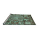 Sideview of Machine Washable Abstract Light Blue Modern Rug, wshabs4005lblu