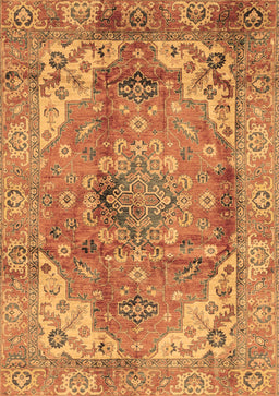 Abstract Brown Modern Rug, abs4006brn