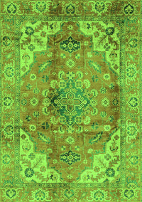 Abstract Green Modern Rug, abs4006grn