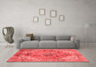 Modern Red Washable Rugs