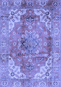 Abstract Blue Modern Rug, abs4006blu