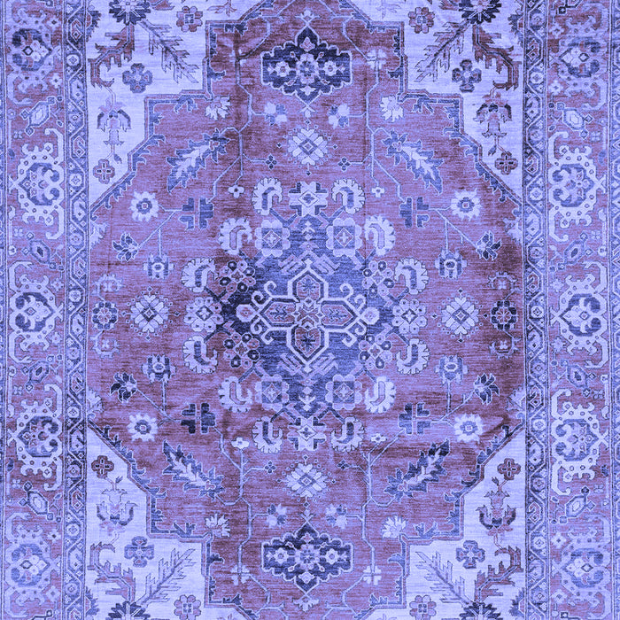 Abstract Blue Modern Rug, abs4006blu