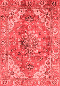 Abstract Red Modern Rug, abs4006red