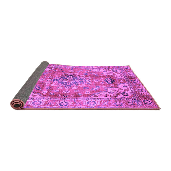 Sideview of Abstract Purple Modern Rug, abs4006pur