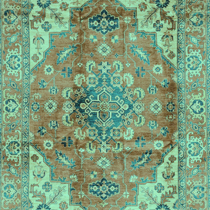 Abstract Turquoise Modern Rug, abs4006turq