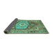 Sideview of Persian Turquoise Traditional Rug, abs4007turq