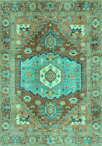 Persian Turquoise Traditional Rug, abs4007turq