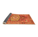 Sideview of Persian Orange Traditional Rug, abs4007org