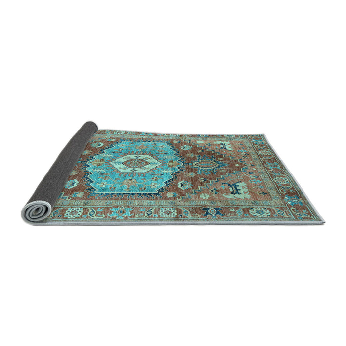 Sideview of Persian Light Blue Traditional Rug, abs4007lblu