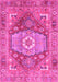 Machine Washable Persian Pink Traditional Rug, wshabs4007pnk