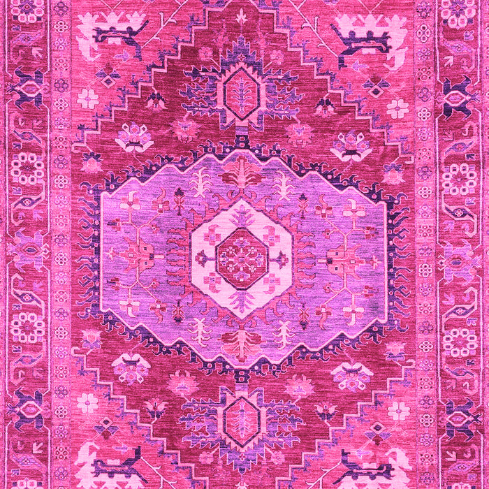 Machine Washable Persian Pink Traditional Rug, wshabs4007pnk