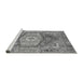 Sideview of Machine Washable Persian Gray Traditional Rug, wshabs4007gry