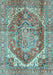 Machine Washable Persian Light Blue Traditional Rug, wshabs4008lblu