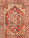 Machine Washable Abstract Red Rug, wshabs4008