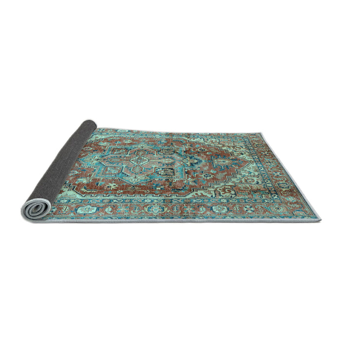 Sideview of Persian Light Blue Traditional Rug, abs4008lblu