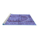 Sideview of Machine Washable Persian Blue Traditional Rug, wshabs4008blu