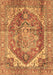 Machine Washable Persian Brown Traditional Rug, wshabs4008brn