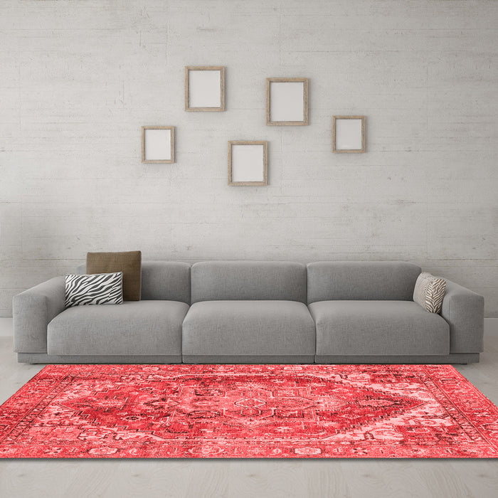 Traditional Red Washable Rugs
