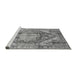 Sideview of Machine Washable Persian Gray Traditional Rug, wshabs4009gry