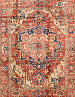 Machine Washable Abstract Red Rug, wshabs4009