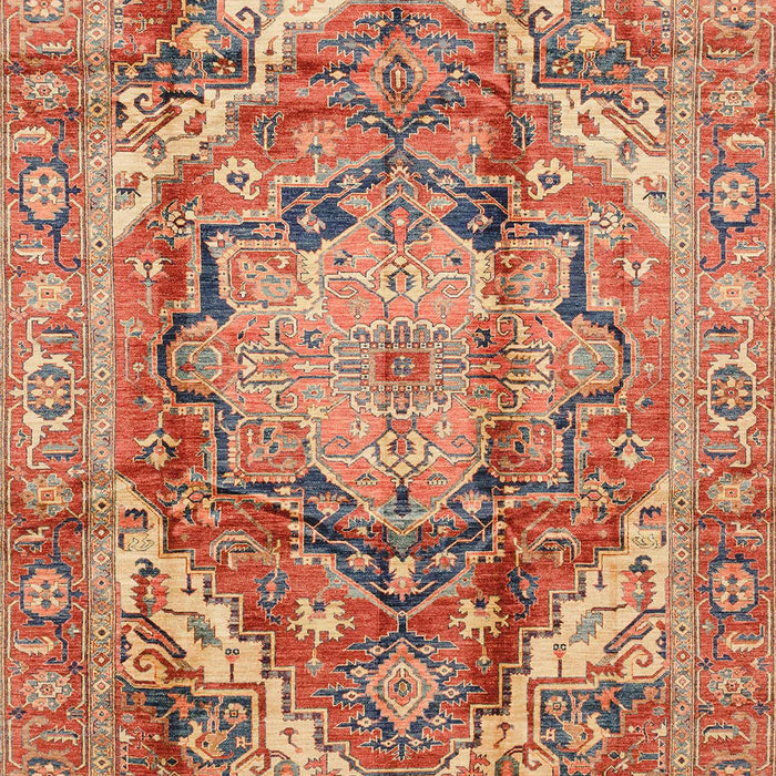 Machine Washable Abstract Red Rug, wshabs4009