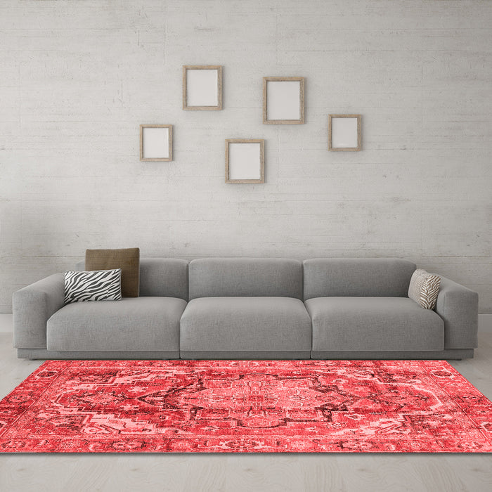 Traditional Red Washable Rugs