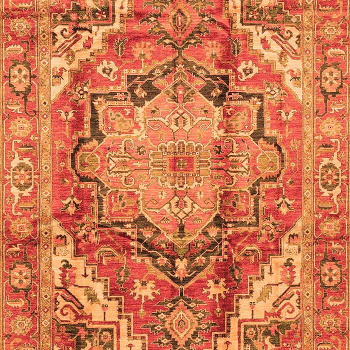 Persian Orange Traditional Rug, abs4009org