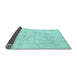 Sideview of Solid Light Blue Modern Rug, abs400lblu